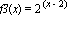 f3(x) = 2^(x-2)